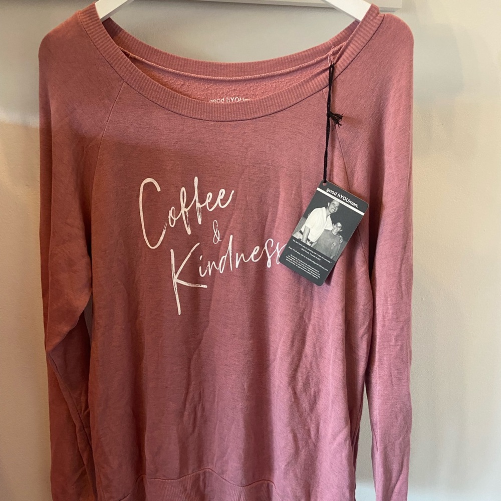 Good Youman Pullover-🤍Coffee and Kindness🤍-